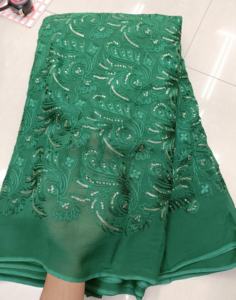 ผ้าจอร์เจตต์วิสโคสแท้คุณภาพพรีเมียม ผ้าปักลายสำหรับตัดชุดดีไซเนอร์ วัสดุสำหรับเสื้อผ้าสตรี ขายส่งจากผู้ผลิต - Product Image 2