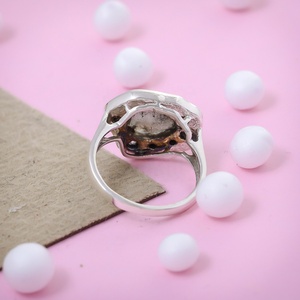 Bague Unisexe en Argent Sterling avec Aquamarine Naturelle Brute, Pierre de Naissance, Sertie en Bezel, Bijou Fait Main, Vente en Gros - Product Image 3