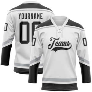 Maillot de hockey OEM sublimé, t-shirt d'équipe 100% polyester, vêtement de sport décontracté à manches longues, pull-over pour tenue d'équipe décontractée. - Product Image 1