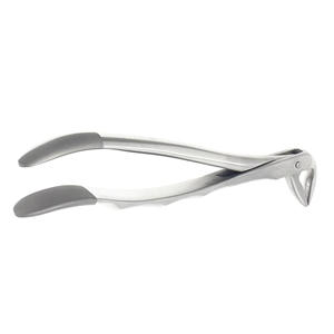 Silver <b>Color</b> <b>Silicon</b> Grip Easy Handle Dental Forceps Right Side 122 Number Dental Tooth Extraction Forceps - Product Image 4