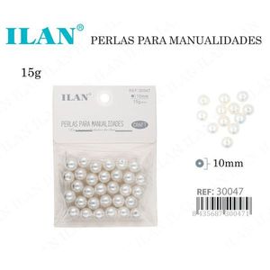 Perle Artigianali Ilan 10mm Bianche Per Lavori Manuali 15g - Product Image 3