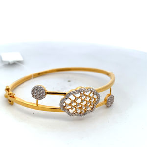 Pulsera de Diamantes en Oro Amarillo de 22K - Product Image 4