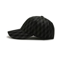 Gorra de Béisbol de Lona a Cuadros de 6 Paneles, Unisex, Ajustable, Transpirable e Impermeable, Informal, para Adultos, Primavera y Verano