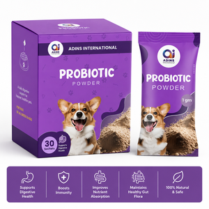 Polvo Probiótico para Perros y Gatos - Orgánico, 4 Mil Millones de UFC, Alivia la Diarrea, las Molestias Estomacales, el Mal Aliento, las Infecciones por Levaduras, Salud - Product Image 1