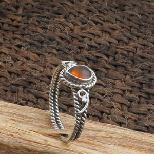 Natural Gomed <b>Ring</b> 925 Sterling <b>Silver</b> Hessonite Garnet <b>Ring</b> Gemstone <b>Men</b> Women Jewelry Wholesale - Product Image 5