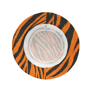 Chapeau Bob Unisexe en Toile Imprimé Tigre Orange et Noir, Décontracté, Printemps-Été, Taille Adulte - Product Image 6