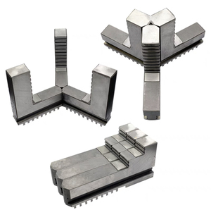 YTUM marca 200mm K11 200 <span class=keywords><strong>Chuck</strong></span> Jaws <span class=keywords><strong>CNC</strong></span> torno <span class=keywords><strong>Chuck</strong></span> con altura añadida mordazas duras interior y exterior, Manual <span class=keywords><strong>Chuck</strong></span> 3 mordazas - Product Image 4