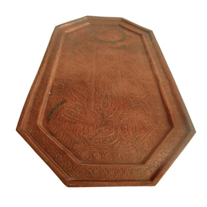 High Quality Manufacturer Metal Pure Copper <b>Tray</b> Hammered <b>Round</b> Shaped Copper <b>Tray</b> Home Hotel <b>Serving</b> <b>Tray</b> - Product Image 4