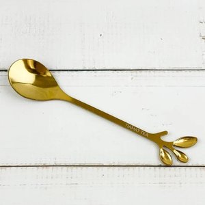 Cuillère à dessert en laiton au design classique avec manche côtelé entièrement gravé, cuillère de luxe pour la maison et l'hôtel, cuillères à dîner - Product Image 2