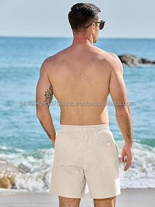 Pantalones Cortos Deportivos para Hombre, Casuales, Clásicos, con Logotipo Frontal, Estilo Urbano, Transpirables, de Secado Rápido, 100% Algodón Ecológico, con Cordón Ajustable - Product Image 3