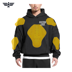 Sudadera con Capucha de Motocicleta de Algodón, Ropa Deportiva, Totalmente Forrada, Forro Polar CE Transpirable de 550g, Sudadera Extra Grande para Motociclistas - Product Image 1