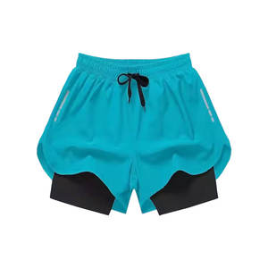 Pantalones cortos de compresión de cintura alta sin costuras para hombre - Product Image 5