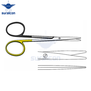 Ciseaux chirurgicaux Baby-Metzenbaum 11,5 cm / 4-1/2 pouces, lame droite dentelée Super Cut TC, acier inoxydable de qualité supérieure - Product Image 5