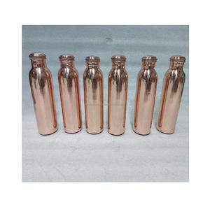 Artisan Pure Copper <b>Bottle</b> 950/<b>750ml</b> Traditional Hammered Surface Eco-Friendly Lid Offering Natural Health Benefits for Gym Yoga - Product Image 2