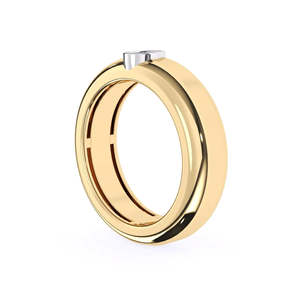 Anillo de Compromiso de Oro Rosa para Mujer con Diamante Corte Pera, Piedra Natural, Estilo Clásico - Product Image 3