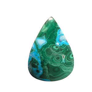 Lote de cabujones de piedra natural de crisocola y malaquita - Gemas al por mayor, lote de gemas a granel y joyería - Product Image 1