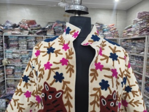 Vêtements pour femmes, chauds, printemps/automne/hiver, imprimés, en velours, broderie Suzani, fleurs, faits à la main, ethniques, respirants, doublés de coton, manches longues - Product Image 5