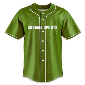 Men Short Sleeve Baseball Jersey Stylish Breathable Quick Dry <b>Polyester</b> <b>Shirt</b> Custom Color Logo Team Name Comfortable Sportswear - Product Image 1