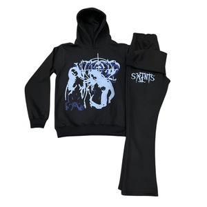 ชุดวอร์มพิมพ์ลายซิลค์สกรีนสีดำ โลโก้สั่งทำได้ ตัดต่อสีตามสั่ง ชุดวอร์มผู้ชายแบบสบายๆ พิมพ์ลายซิลค์สกรีน ชุดวอร์ม OEM - Product Image 5