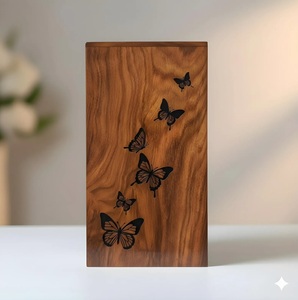 Handcrafted Rosewood Cremation Urn with Butterfly Design Luxury Wooden Memorial Urn Elegant Sympathy Keepsake - Product Image 6