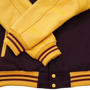 Customized Logo Printing Wholesale Varsity <b>Jackets</b> Breathable Crew Neck Collar Full Sleeves College <b>Baseball</b> <b>Jacket</b> <b>For</b> <b>Men</b> - Product Image 5