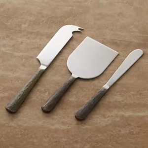 New Design <b>Cheese</b> <b>Knife</b> <b>Set</b> With Marble Handles Stainless Steel Blades Durable Serving Tools For <b>Cheese</b> Presentation - Product Image 6