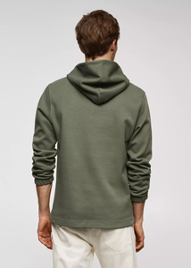 Vente en gros de sweats à capuche pour hommes, unis, décontractés, grammage lourd 450-500 g/m², en molleton bouclette 100% coton de haute qualité, brodés - Product Image 5