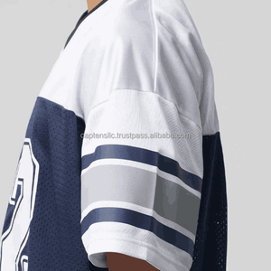 Camiseta Deportiva de Malla de Algodón con Cuello Redondo, Ajuste Holgado, Transpirable, Ideal para el Verano - Product Image 5