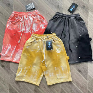 Pantalones Cortos de Algodón con Botones a Presión para Hombre y Mujer, Deportivos, Casuales, de Estilo Urbano, Vintage, Desgastados, Transpirables y de Secado Rápido - Product Image 1