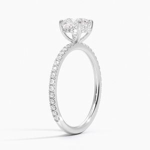 Anillo BOJ 0126 con Corte Cojín, Plata 925, Anillo Solitario de Lujo con Engaste de Puntas, Diamante de 2ct, Color D, VVS1, Moissanita, Certificado GRA - Product Image 2