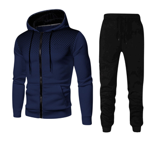 Conjunto Deportivo Blanco con Cremallera Completa, Estampado de Puntos, Estilo Casual Otoñal, Transpirable, de Poliéster, Sudadera y Pantalones - Product Image 5