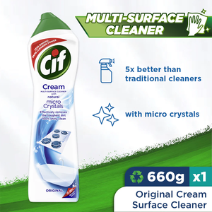 Crème Nettoyante Originale CIF SCOURING CREAM 660G – Meilleure Vente – Pâte Nettoyante Multi-usages Sans Rayures pour Surfaces – Éliminateur de Saleté - Product Image 5