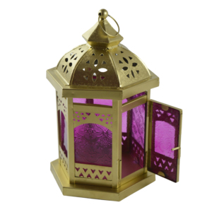 Moroccan Style Handmade Eco-Friendly Iron/Glass Christmas Candle <b>Lanterns</b> Indoor Hanging Colored Finish Multiple Shaped <b>Tea</b> - Product Image 6