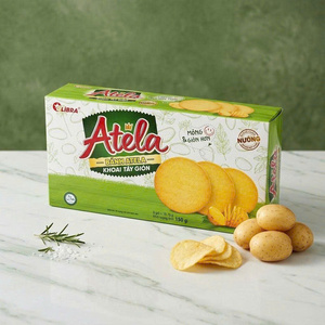 แครกเกอร์มันฝรั่งผัก 150 กรัม กรุบกรอบ ขนมเพื่อสุขภาพ ราคาโรงงาน ODM เวียดนาม - Product Image 1