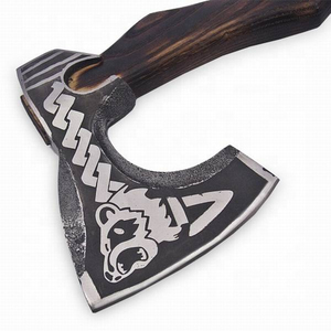 Hand-Forged Tomahawks Hatchet 3 5/8in High Carbon Steel Blade High Quality Leather Sheath Ash Wood <b>Handle</b> 3-Year Warranty - Product Image 3