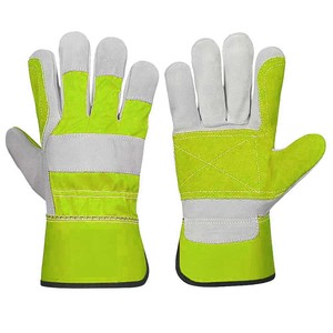 ถุงมือหนังนิรภัย STALWART IMPEX สีส้ม-เทา ปลายนิ้วกันลื่น ทนต่อการเสียดสี ข้อมือตรง น้ำหนัก 11 ออนซ์ ปราศจากน้ำยาง - Product Image 2
