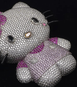 จี้เพชรโมอิสซาไนต์เงินแท้ 925 แบบเต็มเม็ด ประดับเพชรเต็มตัว สไตล์ฮิปฮอป ลายการ์ตูน - Product Image 5