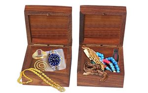 Premium Wooden Jewelry Box Handmade Decorative Jewelry Organizer For Home And Dressing <b>Table</b> By AALIYAN IMPEX - Product Image 2