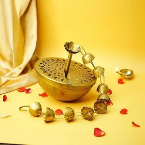 Antique Brass Home Decorative Centerpiece For Living Room <b>Table</b> Styling And Elegant Interior Decoration Use - Product Image 1