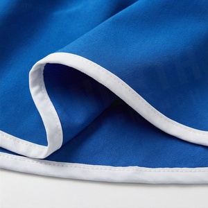 Shorts à volants bleus taille haute pour femme, style sportif, respirant, en polyester, pour l'été - Product Image 6
