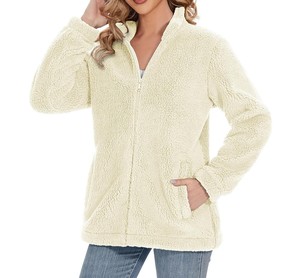 Chaqueta Térmica de Forro Polar para Mujer, Abrigo de Invierno de Tela Polar Suave, Ropa de Abrigo Ligera Resistente al Viento para Exteriores - Product Image 2