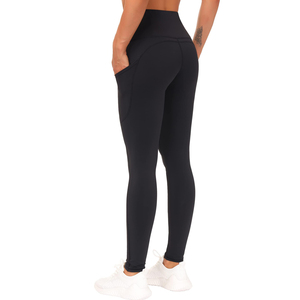 High Waist Solid Color <b>Leggings</b> <b>Women</b> Full Length Stretch Breathable Yoga Pants Sporty Activewear Seamless Knitted Fit - Product Image 6
