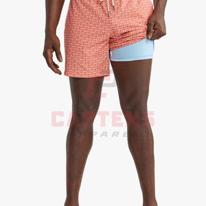 Short de bain unisexe été 2026 imprimé, séchage rapide, respirant, en polyester, grandes tailles, avec cordon de serrage - Product Image 5