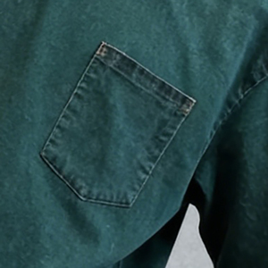 เสื้อยืดผู้ชายสไตล์วินเทจ ผ้าฝ้าย 100% ล้างสีแบบแอซิดวอช รับสกรีนโลโก้ - Product Image 5