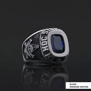 Anillo Masónico BOJ 047 Personalizado de Plata con Diamantes, Anillo de Graduación Universitaria Unisex, Regalo para Fiestas y Ocasiones Especiales, Precio Bajo - Product Image 6