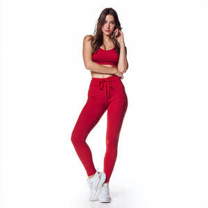 Pantalones de Compresión con Cordón en la Cintura para Mujer, Leggings Ajustados para Yoga, Ejercicio, Gimnasio y Fitness - Product Image 2