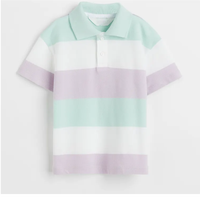 Kaos Polo Anak Laki-laki Premium Katun Lengan Pendek Pakaian Anak Kaos Polo Anak Laki-laki Kerah Klasik Musim Panas Kasual Sekolah