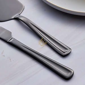 Juego de Cuchillos y Espátula para Pastel para el Hogar y la Cocina, Diseño Atractivo, Acero Inoxidable Pulido a Espejo, para Hoteles y Bodas - Product Image 6