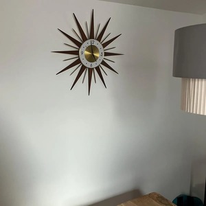 <b>Designer</b> Sun Shape <b>Clock</b> Perfect For Entryway And Living Room Adds Unique And Artistic <b>Wall</b> Styling Handcrafted From India - Product Image 4