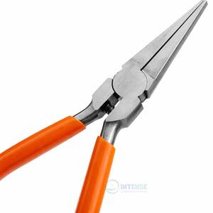 2 Pcs Flat <b>Nose</b> Pliers 5 Inch Flat <b>Long</b> Needle <b>Nose</b> Pliers for Jewelry Making Wire Bending Craft Repair DIY Hand Tool - Product Image 4